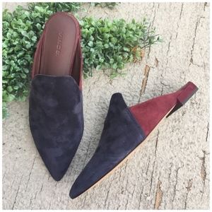 Vince Blue Suede Slip On 8.5 (EUR 38.5)
